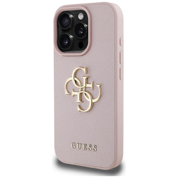 Etui GUESS Grained Big 4G and Classic Logo do iPhone 16 Pro