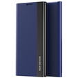 Etui z klapką do Samsung Galaxy S22 Ultra 5G, Side Magnetic, granatowe