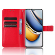 Etui z klapką do Realme 11 Pro 5G / Pro+ 5G, Crazy Horse Wallet, czerwone
