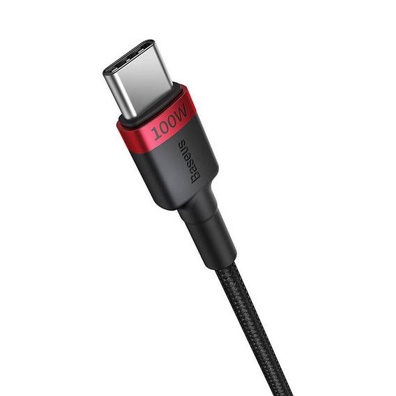 Kabel Baseus Cafule USB-C do USB-C 100W 1m – zestaw 2 sztuk