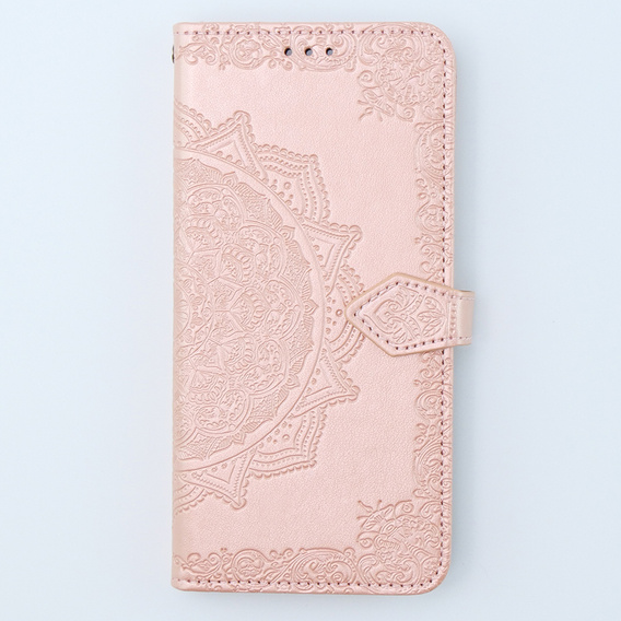 Etui z klapką do Xiaomi 13T / 13T Pro, Mandala, różowe rose gold