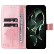 Etui z klapką do Xiaomi 13T / 13T Pro, Butterfly, różowe rose gold