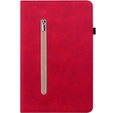 Etui do Lenovo Tab M9, Wallet Pen Slot, czerwone