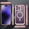 Etui do iPhone 15 Pro Max, ERBORD Impact Guard, do MagSafe, różowe