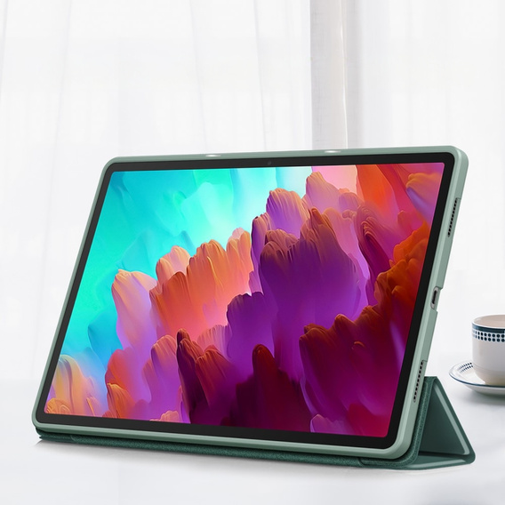 Etui do Lenovo Tab P12, Smartcase z miejscem na rysik, zielone