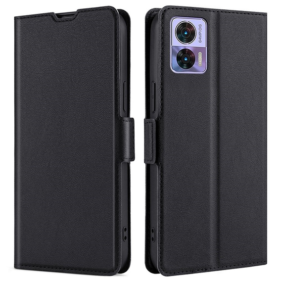 Etui z klapką do Motorola Edge 30 Neo 5G, Wallet Thin Magnet, czarne