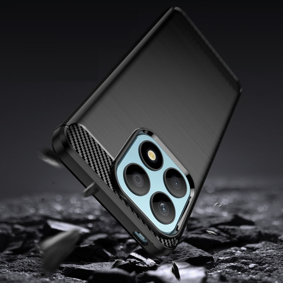 Etui do Honor X8a 5G, Karbon, czarne