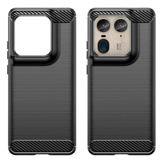 Etui do Motorola Edge 50 Ultra, Carbon, czarne