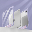 Etui do iPad 11" 2025 A16 (11 gen.) / iPad 10.9" 2022 (10 gen.), Smartcase Hybrid, z miejscem na rysik, Marble fioletowe