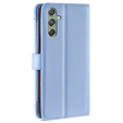 Etui z klapką do Samsung Galaxy M34, Wallet Zipper Pocket, niebieskie