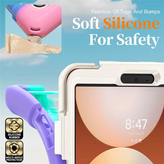 Pancerne etui z podstawką i paskiem na ramię do Samsung Galaxy Tab A11