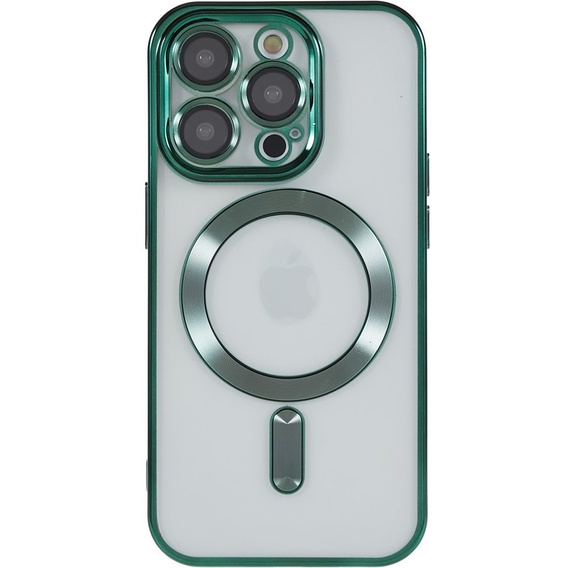 Zestaw Etui do iPhone 14 Pro, MagSafe Hybrid, zielone + Szkło