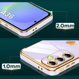Etui do Samsung Galaxy A36 5G, Electro heart, fioletowe + Szkło 9H