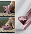 Etui pancerne do Samsung Galaxy S24 FE, Dexnor Full Body (Two Frames), różowe rose gold