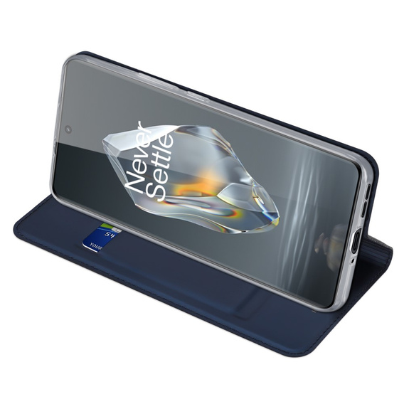 Etui Dux Ducis do OnePlus 12R, Skinpro, granatowe