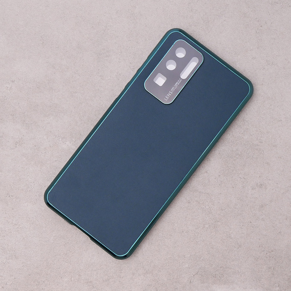 Etui do Huawei P30 Pro, ERBORD Glass Armor Leather, niebieskie