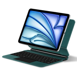 Etui z klawiaturą do iPad Air 11" 2025/2024 (7/6 gen.), Magnetic Keyboard Touchpad, zielone