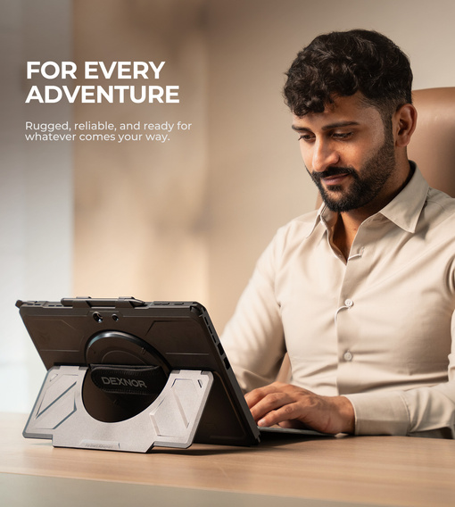 Etui Dexnor 360° z paskiem i uchwytem na rysik do Microsoft Surface Pro 11/10/9