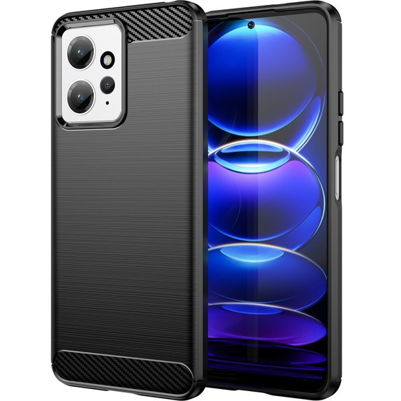 Etui do Xiaomi Redmi Note 12 4G, Karbon, czarne