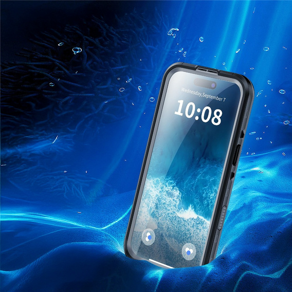 Etui do iPhone 17 Air, Wodoodporne IP68, SHELLBOX MagSafe, czarne