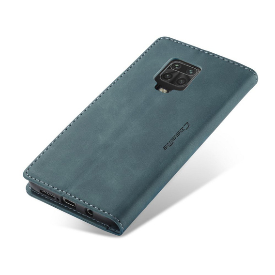 Etui CASEME do Xiaomi do Redmi Note 9s / 9 Pro, Leather Wallet Case, niebieskie