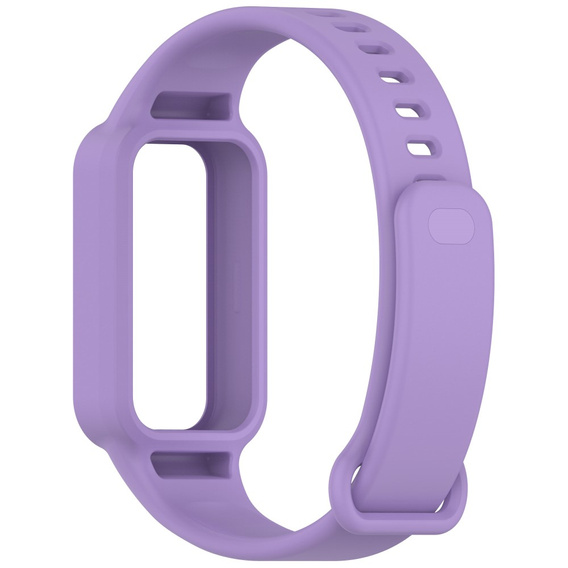 Pasek Silikonowy do Xiaomi Smart Band 9 Active / Xiaomi Redmi Band 3, Fioletowy