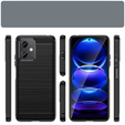 Etui do Xiaomi Redmi Note 12 5G / POCO X5 5G, Karbon, czarne
