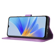 Etui z klapką do Oppo A17, Wallet Smart Magnet, fioletowe