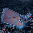 Etui do iPhone 14 Pro Max, ERBORD Impact Guard, do MagSafe, niebieskie