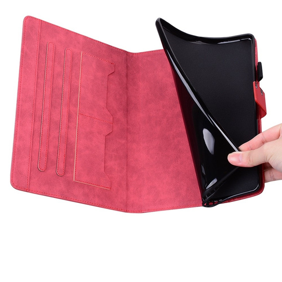 Etui do Lenovo Tab M10 Plus 10.6 Gen 3, z klapką, animal, czerwone