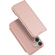 Etui Dux Ducis do iPhone 17, Skin Pro, z klapką, z miejscem na kartę,  różowe