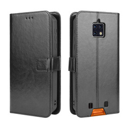 Etui z klapką do Oukitel WP6, Crazy Horse Wallet, czarne