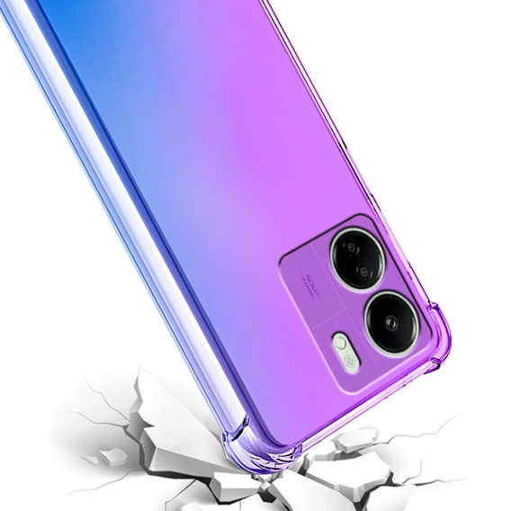 Etui Gradient Dropproof do Xiaomi Redmi 13C / Poco C65, Fioletowe / niebieskie