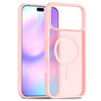 Etui Matt Case do iPhone 17 Pro Max, do MagSafe, półprzezroczyste różowe