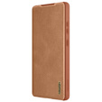 Etui z klapką NILLKIN do Samsung Galaxy S25 Ultra, CamShield Qin Pro, skórzane, brązowe