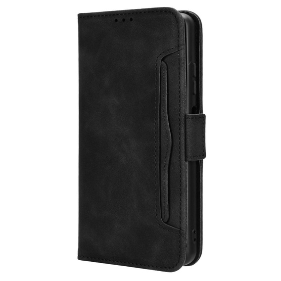 Etui z klapką do Xiaomi Redmi Note 13 Pro 4G / Xiaomi Redmi Note 14S / Xiaomi Poco M6 Pro 4G, Card Slot, czarne