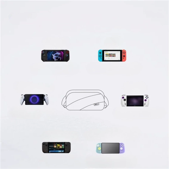 Szara torba ochronna StarTRC Games – do Steam Deck i Steam Deck OLED