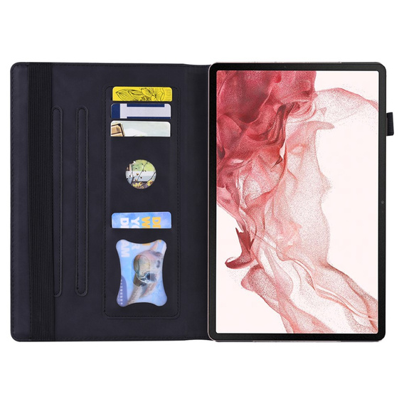 Etui do Samsung Galaxy Tab S10 FE+ Plus, Classic, z miejscem na rysik, czarne