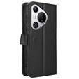 Etui z klapką do Huawei Pura 70, Wallet Smart Magnet, czarne