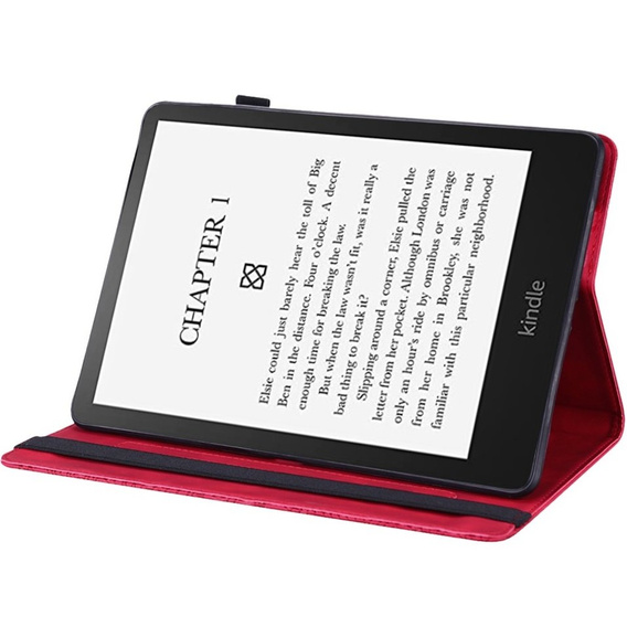 Etui do Amazon Kindle Paperwhite 5 (2021), Imprinted Flower, czerwone