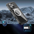 Etui Wodoodporne IP68 do iPhone 16 Pro Max, SHELLBOX MagSafe, czarne