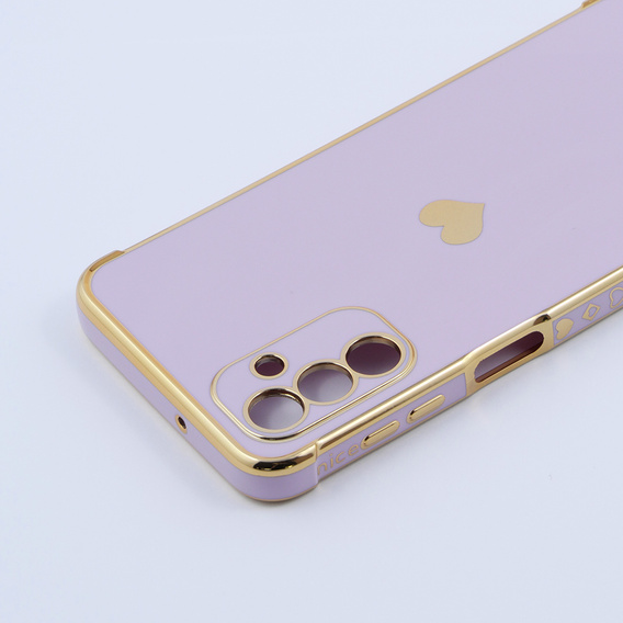Etui do Samsung Galaxy A13 5G, Electro heart, fioletowe