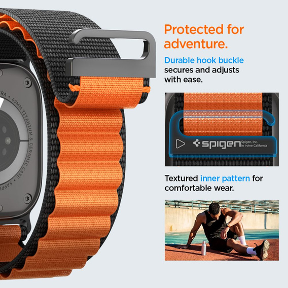 Pasek Spigen WBF1 Band do Apple Watch 8/9/10/11/SE/Ultra 1/2 (44/45/46/49 mm)
