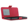 Etui z klapką do Oppo A38 4G / Oppo A18 4G, Card Slot, czerwone