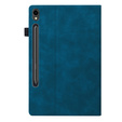 Etui do Samsung Galaxy Tab S10 FE+ Plus, Classic, z miejscem na rysik, niebieskie