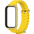Pasek Silikonowy do Xiaomi Redmi Smart Band 2 / Xiaomi Smart Mi Band 8 Active, Żółty