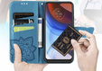 Etui z klapką do Motorola Edge 50 Fusion 5G, Butterfly, niebieskie