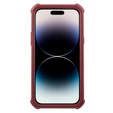 Etui pancerne do iPhone 14 Pro Max, Dexnor Full Body, czerwone