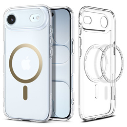 Etui Spigen Ultra Hybrid MagSafe do iPhone 17 Air, Clear / Gold