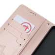 Etui z klapką do Xiaomi Poco X6 5G, Mandala, różowe rose gold